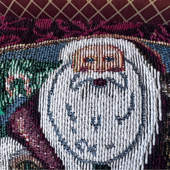Festive Santa Holiday Pillow Set of 2 - Multicolor